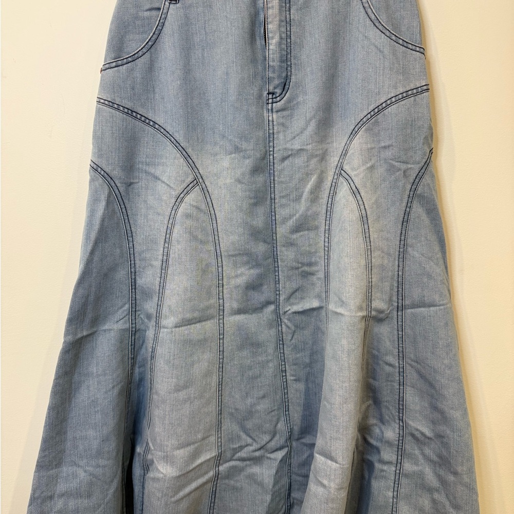 Style J Light Blue Women Denim Skirt Size 30